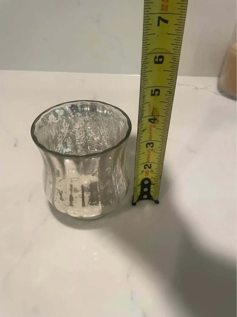 $12 OBO Vintage Mercury Venus Jars Glass Votive candle holders set of 4